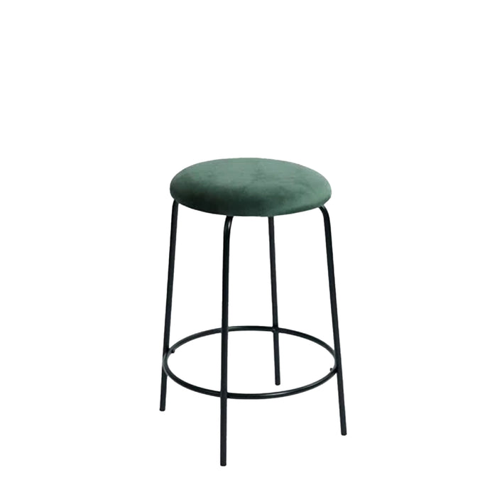 Set Da 4, Sgabelli Score Velluto Verde H63