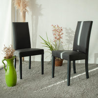 Set Da 2, Sedia Ornella Similpelle Grigia/Gambe Legno