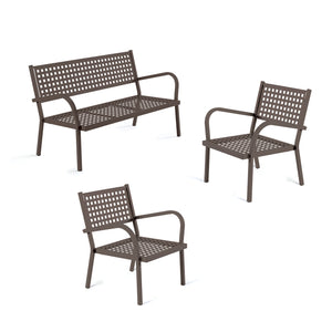 Set Alice Divano 2P+2 Poltrone Bronzo