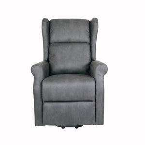 Poltrona Relax Bergere Arlette 2 Motor Nabuk Grigia