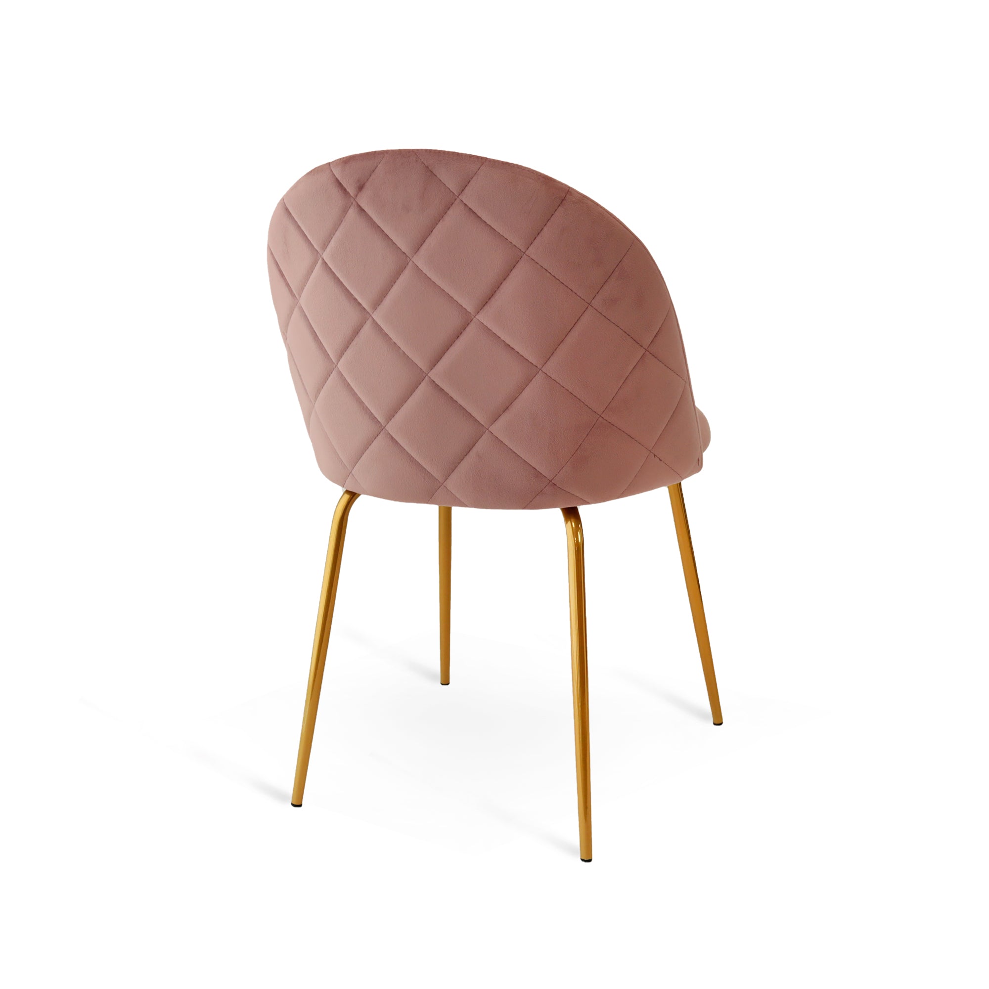 Set Da 2, Sedia Tamara Gold Velluto Cipria Per Soggiorno, Cucina E Arredo Bar