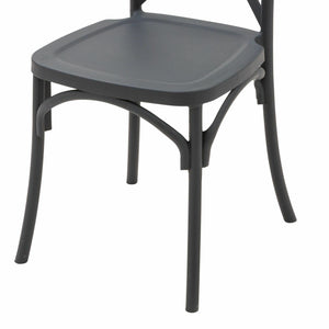 Set Da 4, Sedia Cross 2 Polipropilene Nera