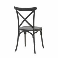Set Da 4, Sedia Cross 2 Polipropilene Nera