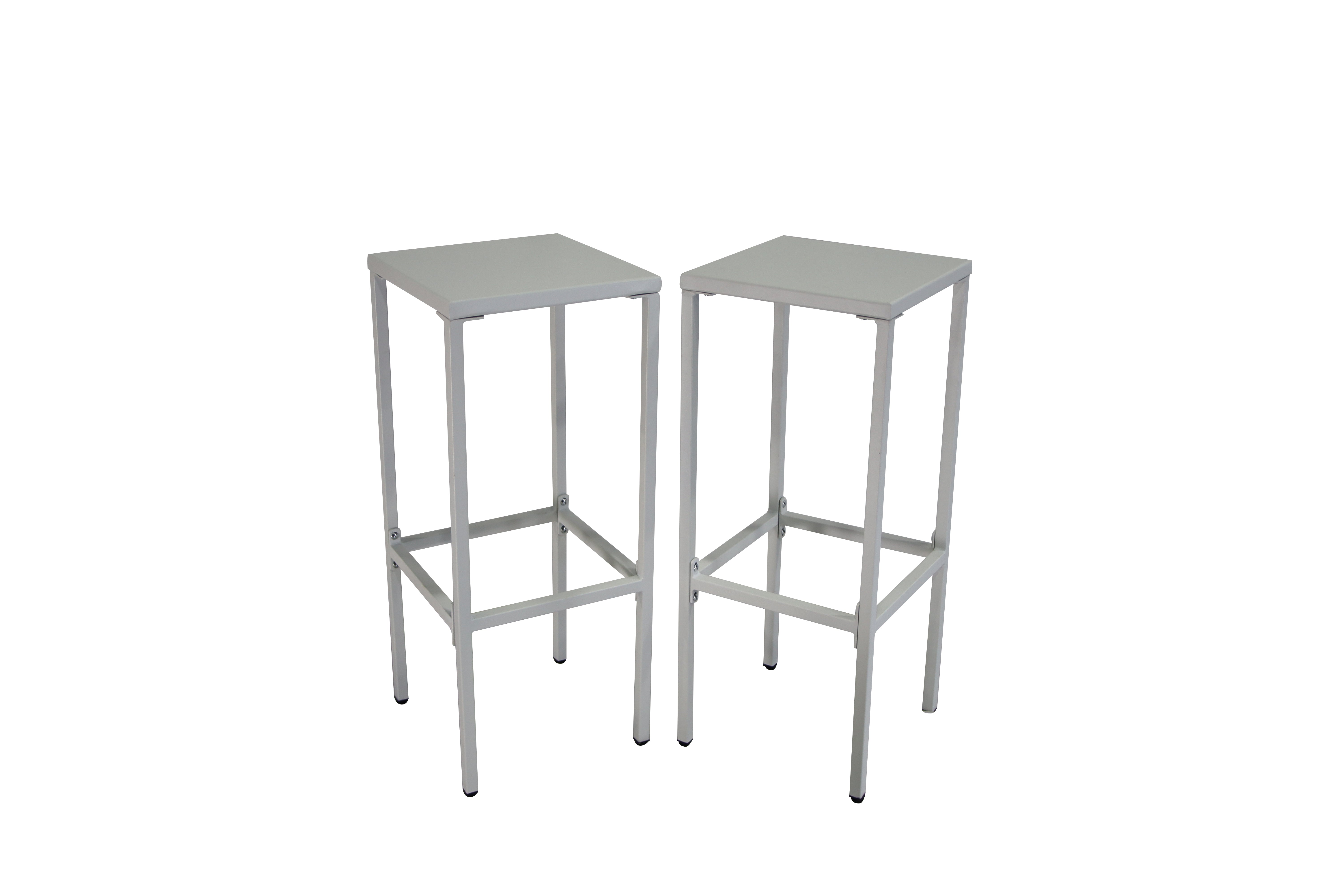 Set Da 2, Sgabello Utility Bianco