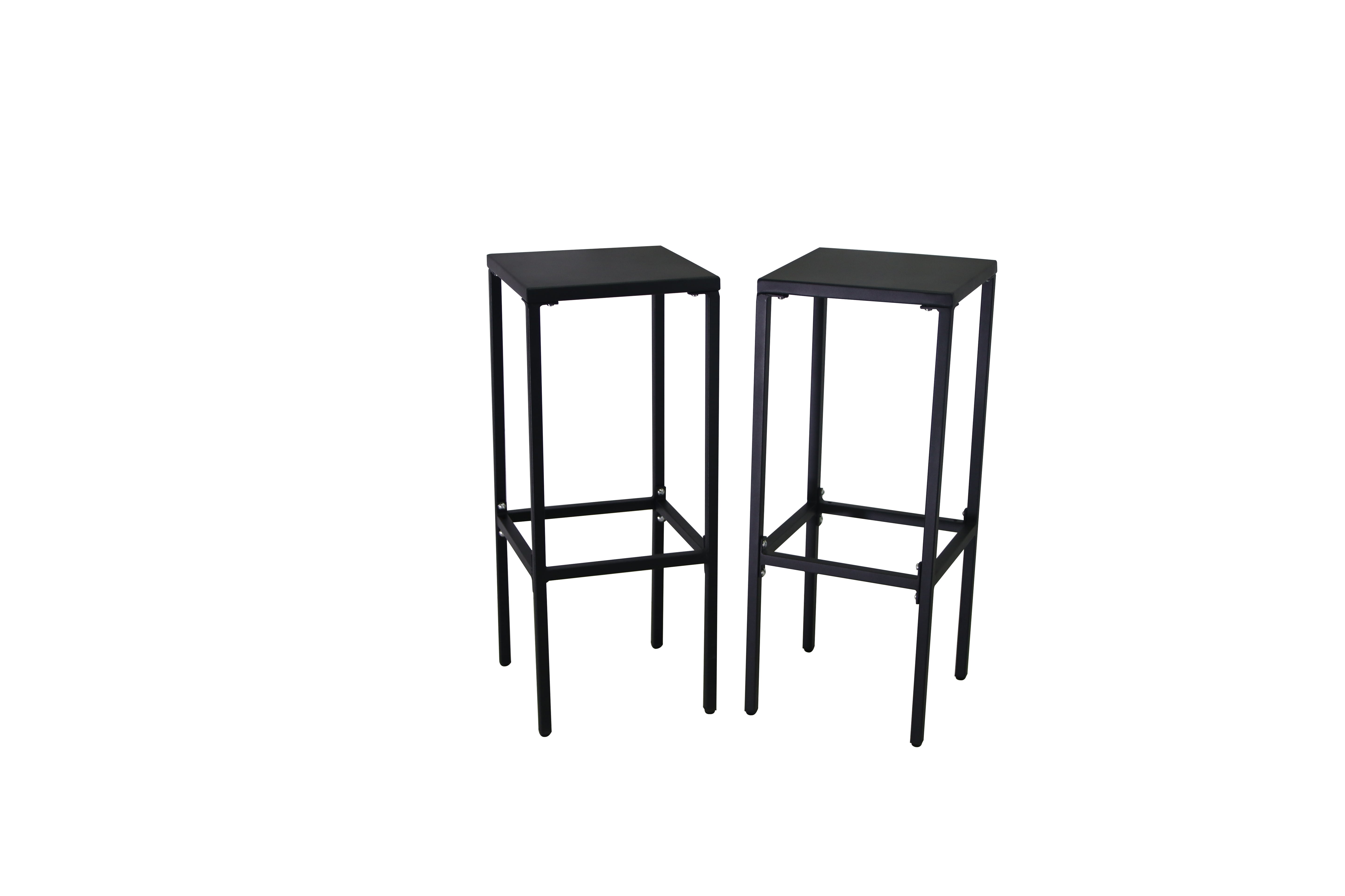 Set Da 2 Sgabello Utility Nero