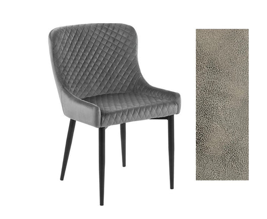 Set Da 4, Sedia Ivy Econabuk Fango Gambe Nere Per Soggiorno, Cucina E Arredo Bar