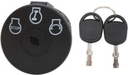 Chiave di accensione sostitutiva - 3 posizioni - 2 chiavi - Compatibile con 925-04228/725-04228 - Duraturo - Materiale ABS/Lattino - Interruttore di accensione