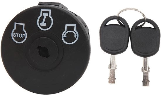 Chiave di accensione sostitutiva - 3 posizioni - 2 chiavi - Compatibile con 925-04228/725-04228 - Duraturo - Materiale ABS/Lattino - Interruttore di accensione