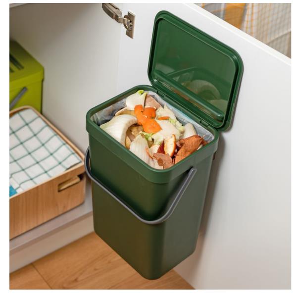 Pattumiera umido gino 12 lt verde - 29125