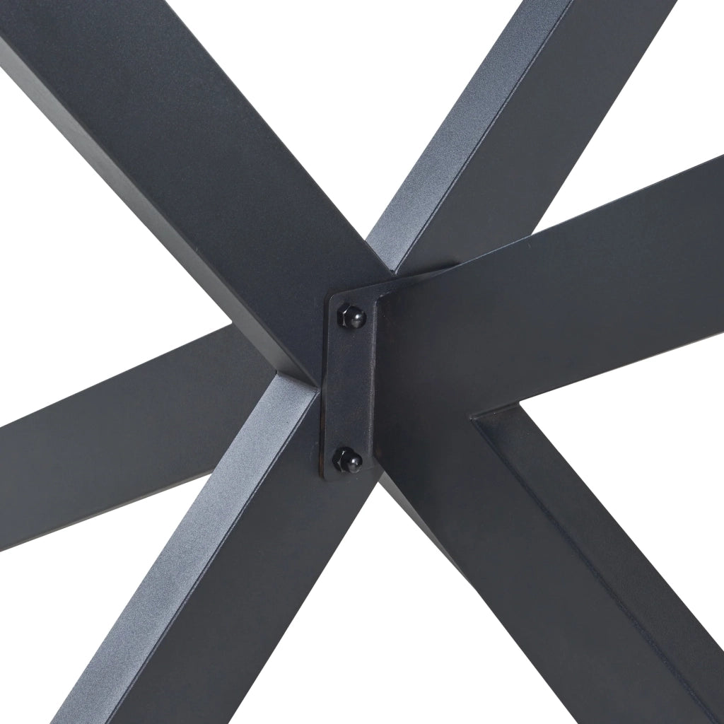 Struttura per tavolo in acciaio 120 x 68 x 71 cm nera 03_0010700