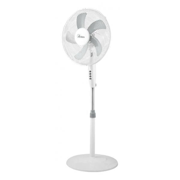 ARDES BRISA (AR5BR41PB) - VENTILATORE A PIANTANA CON PALA COLORATA 40CM, 40W 3 VELOCITA'' BIANCO