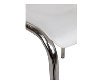 Sedia 0, Sedia moderna in metallo e polipropilene, Ideale per sala da pranzo, cucina o salotto, Cm 43x45h.81, Bianco, Singola