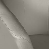 Poltrona Ago, Poltrona moderna con rivestimento in ecopelle, Seduta da soggiorno di design, Cm 64x63h77, Grigia