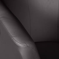 Poltrona Ago, Poltrona moderna con rivestimento in ecopelle, Seduta da soggiorno di design, Cm 64x63h78, Nera