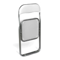 Set di due sedie Antenore, colore bianco, Misure 43 x 47 x 78 cm