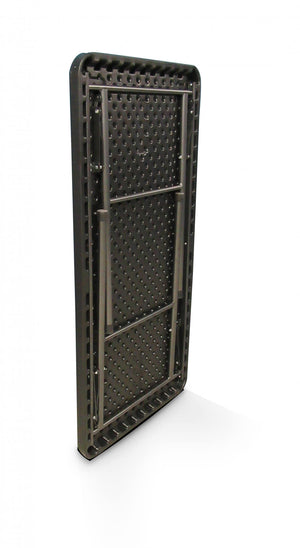 Tavolo rettangolare richiudibile, colore nero, cm 60 x 120 x h74