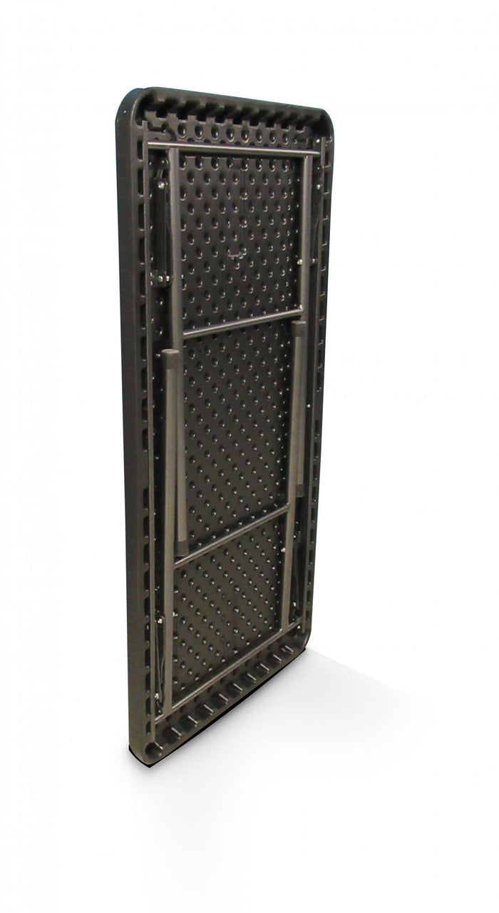 Tavolo rettangolare richiudibile, colore nero, cm 60 x 120 x h74