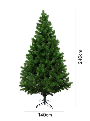 Albero di Natale Evergreen, Albero artificiale extra folto, Albero effetto reale in PVC, 1042 rami, Altezza cm 240