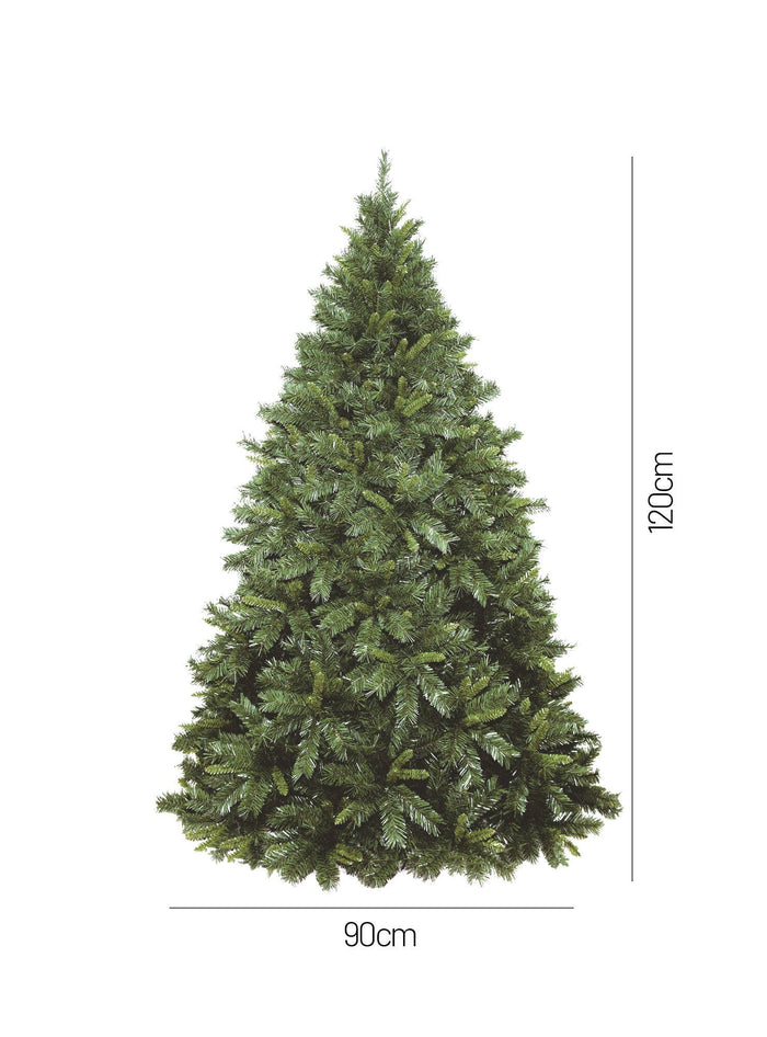 Albero di Natale Candy Cane, Albero artificiale extra folto, Albero effetto reale in PVC, 431 rami, Altezza cm 120
