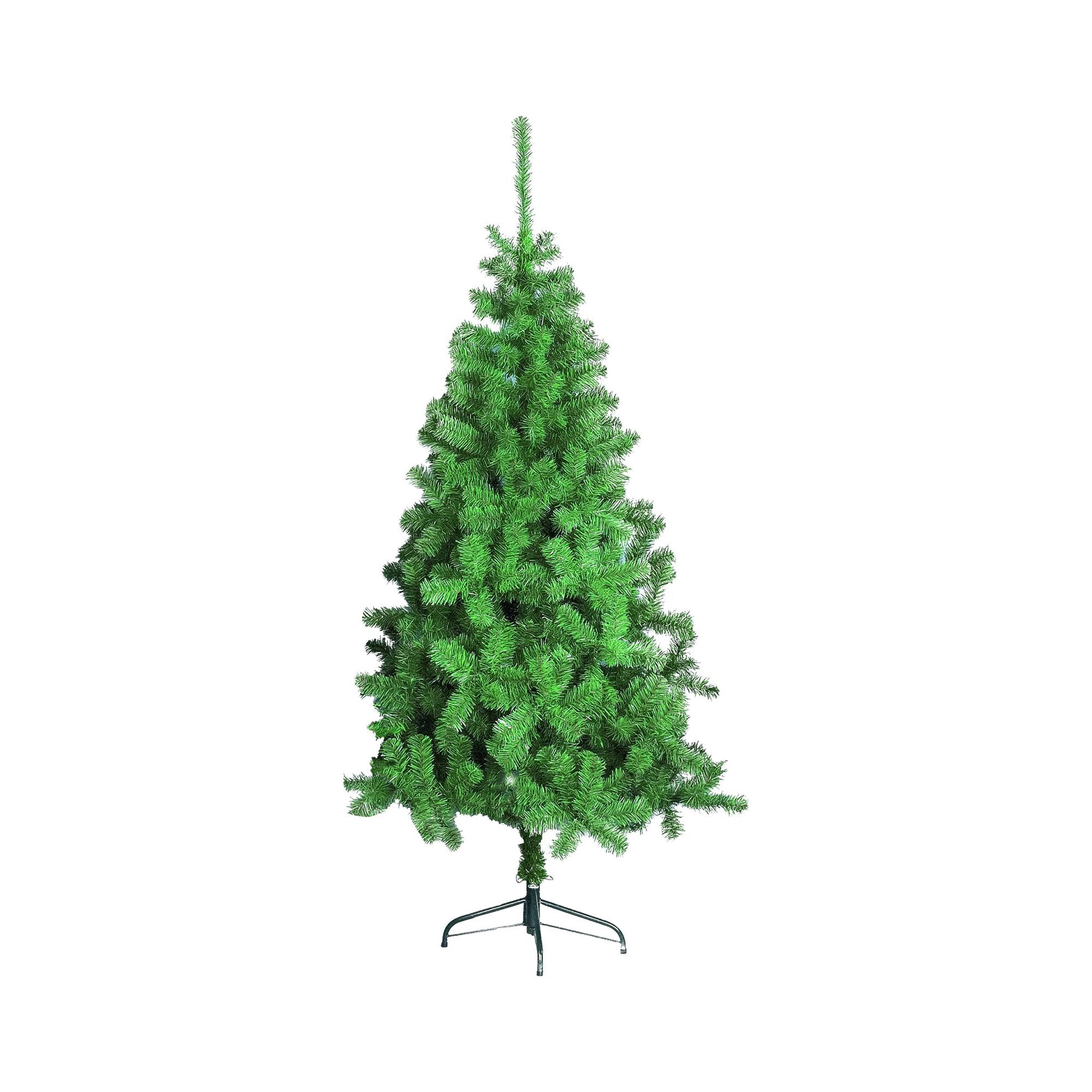 Albero di Natale Santa Claus, Albero artificiale extra folto, Albero effetto reale in PVC, 493 rami, Altezza cm 180