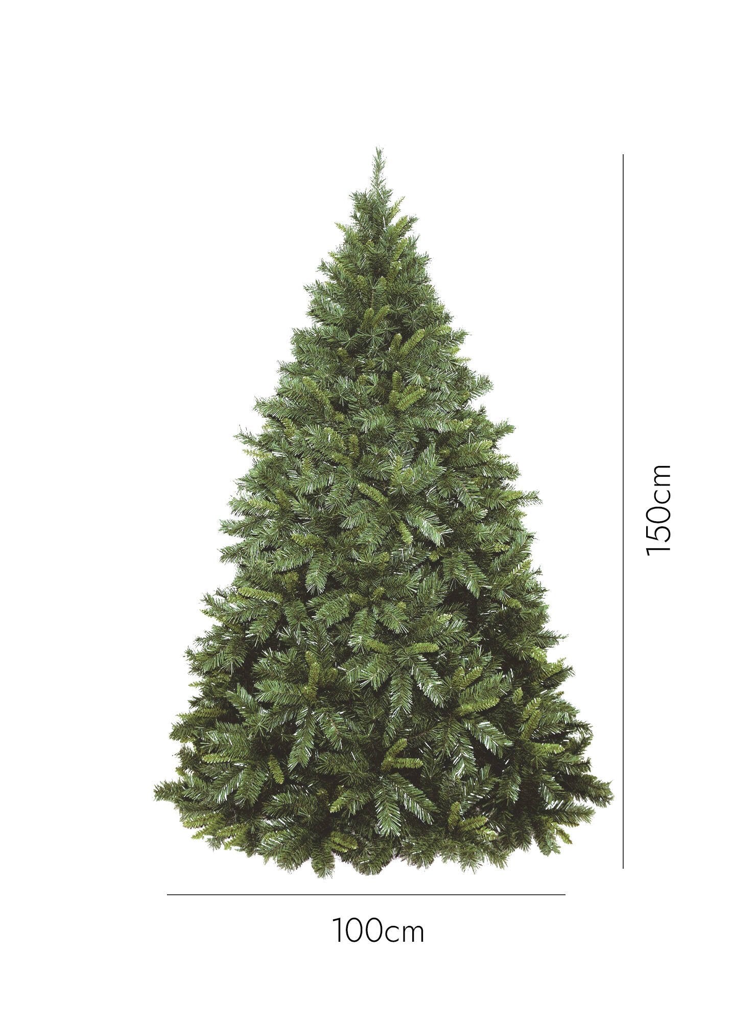 Candy Cane, Albero di Natale 150 cm 683 Rami, 150h cm Verde