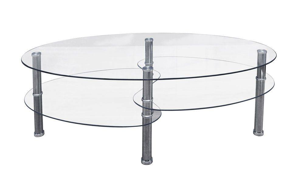 Tavolino da salotto 0, Tavolino da cafe moderno con ripiani, Tavolo basso da salotto in metallo e vetro temperato, Cm 100x60h41