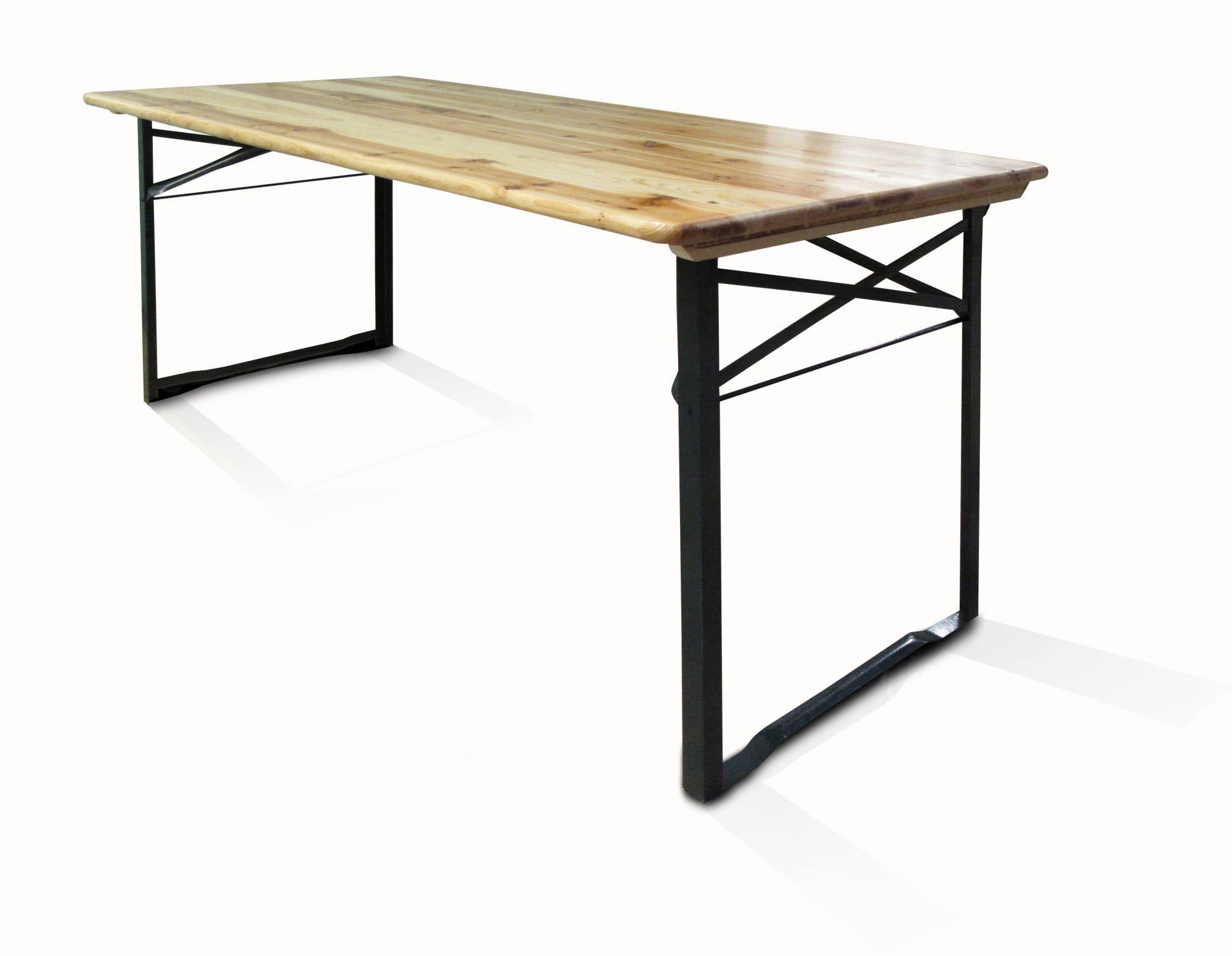 Set tavolo e panchine richiudibili da birreria, colore marrone, Misure tavolo 150 x 76 x 70 cm, Misure panca 150 x 44 x 25 cm