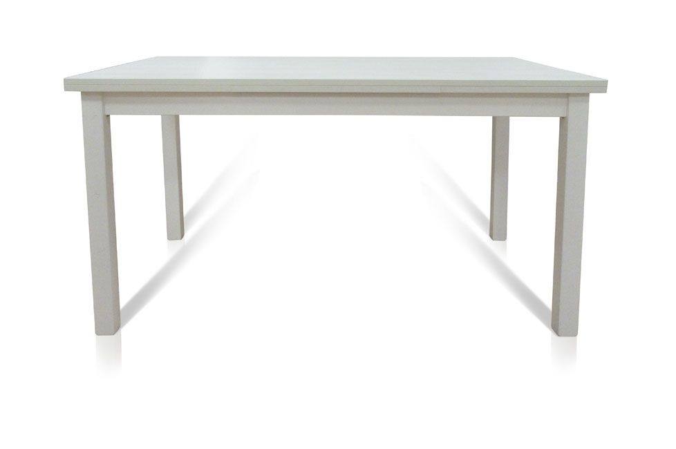 Tavolo allungabile 0, Tavolo da pranzo estensibile, Consolle multiuso con allunghe, Bianco frassinato, Cm 130x80h76