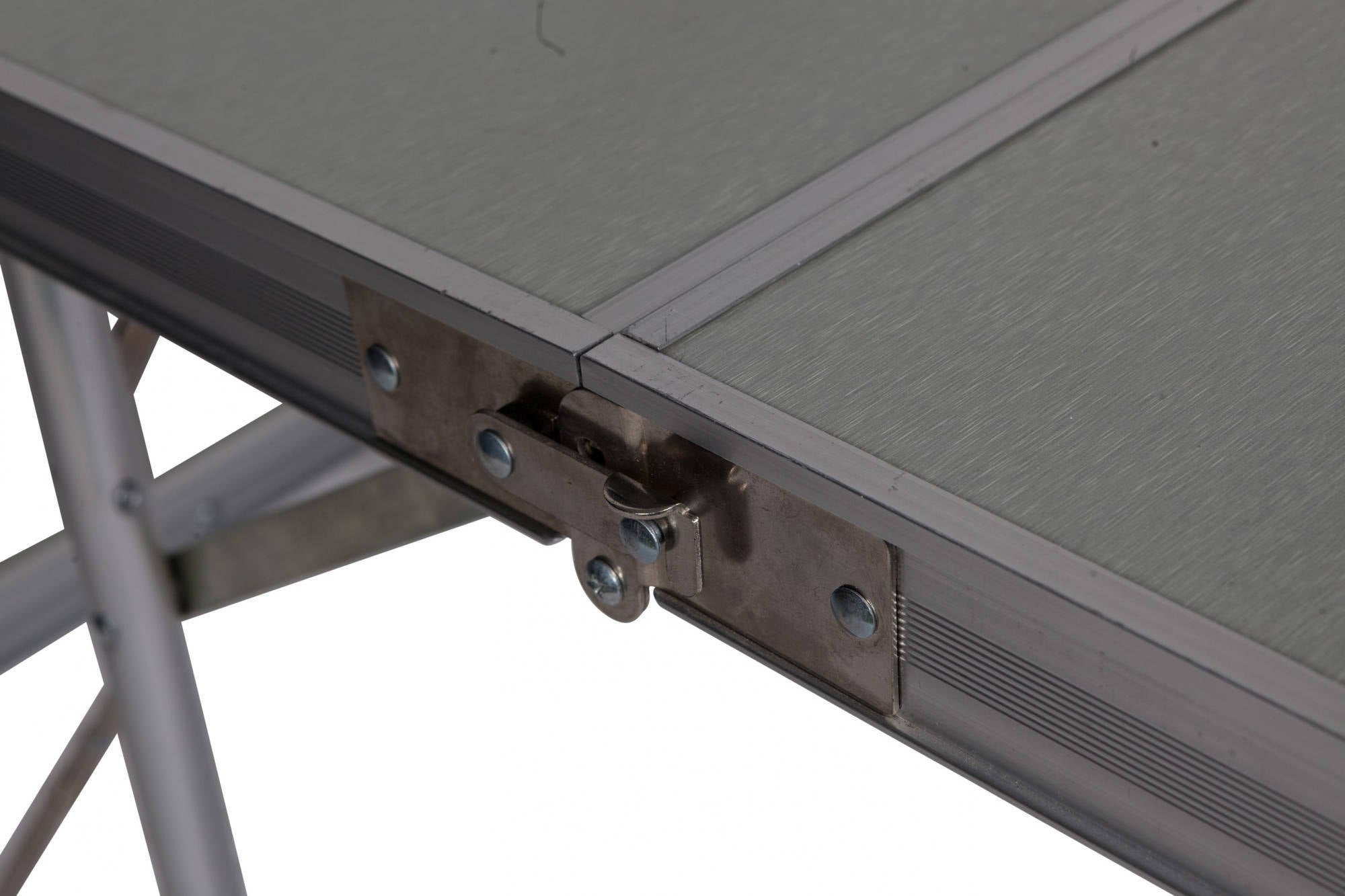 Set da campeggio e picnic richiudibile, struttura alluminio e plastica, colore grigio, Misure tavolo 60 x 71 x 90 cm, Misure panchine 87 x 38 x 23 cm