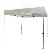Gazebo estensibile per esterno, colore bianco, 300 x 300 cm