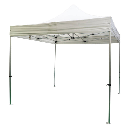 Gazebo estensibile per esterno, colore bianco, 300 x 300 cm