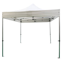 Gazebo estensibile per esterno, colore bianco, 300 x 300 cm