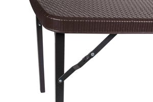 Tavolo richiudibile da esterno, color nero, cm 152 x 84 x h74