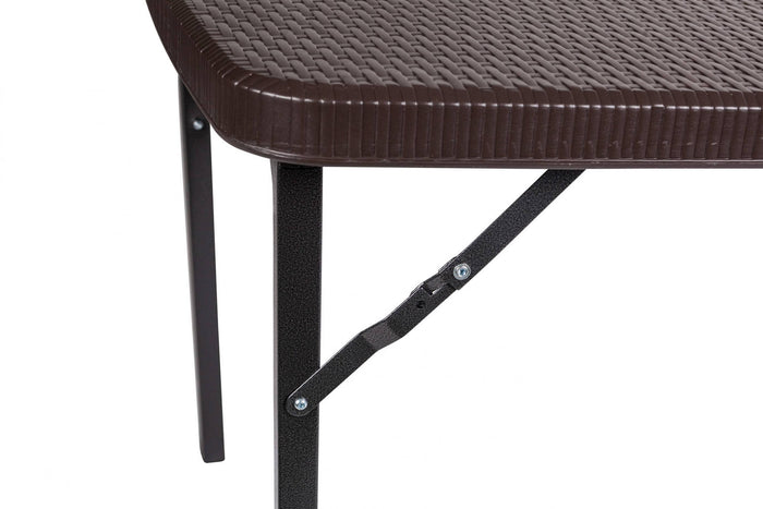 Tavolo richiudibile da esterno, color nero, cm 152 x 84 x h74