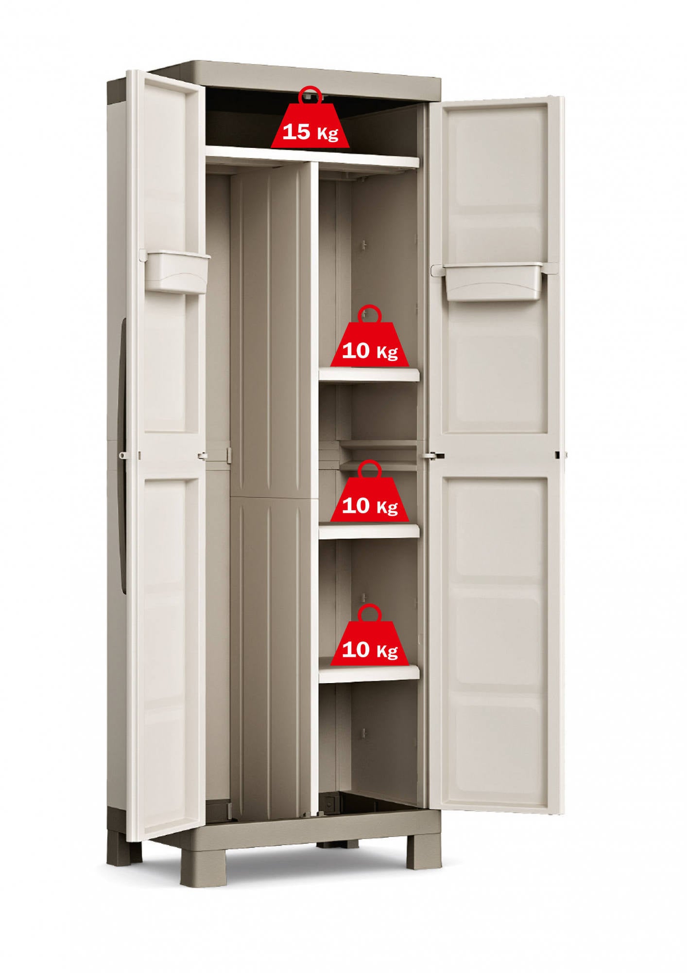 Armadio portascope con due ante