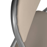 Set di due sedie Antenore, colore beige, Misure 43 x 47 x 78 cm