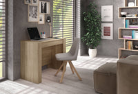 Consolle Abicitren, Tavolo da pranzo allungabile, Tavolo con allunghe multiuso estensibile fino a 10 posti, cm 51/237x90h78, Rovere