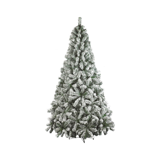 Albero di Natale Hollybell, Albero artificiale extra folto imbiancato effetto neve , Albero effetto reale in PVC, 1812 rami, Altezza cm 270