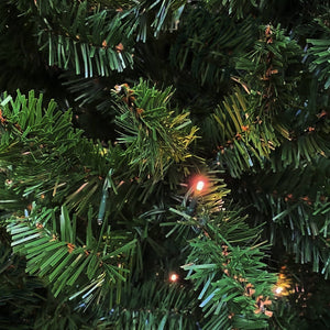 Albero di Natale Rudolph, Albero artificiale extra folto, Albero effetto reale in PVC con luci LED incluse, 723 rami, Altezza cm 180