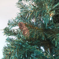 Albero di Natale Silent Night, Albero artificiale extra folto, Albero effetto reale in PVC, Con pigne incluse, 839 rami, Altezza cm 180