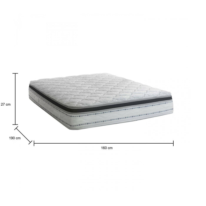 Materasso matrimoniale Atir, Sfoderabile in Memory Foam+Gel e Molle insacchettate, 100% Made in Italy, Antiacaro e Anallergico, cm 160x190 h27