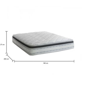 Materasso matrimoniale Atir, Sfoderabile in Memory Foam+Gel e Molle insacchettate, 100% Made in Italy, Antiacaro e Anallergico, cm 180x200 h27