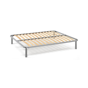 Rete letto matrimoniale Al, Rete ortopedica a doghe, 100% Made in Italy, cm 160x190h 31