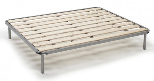 Rete letto piazza e mezza Adeena, Rete ortopedica a doghe piallate, 100% Made in Italy, cm 120x190h 31