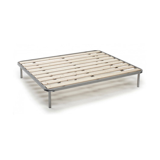 Rete letto piazza e mezza Adeena, Rete ortopedica a doghe piallate, 100% Made in Italy, cm 120x190h 31