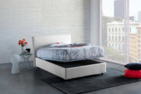 Alush, Letto Piazza e Mezza Materasso Incluso Made in Italy, Bianco