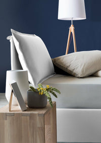 Letto singolo Armaduk, Letto contenitore con rivestimento in tessuto, Made in Italy, Apertura frontale, con materasso cm 80x190 incluso, Bianco