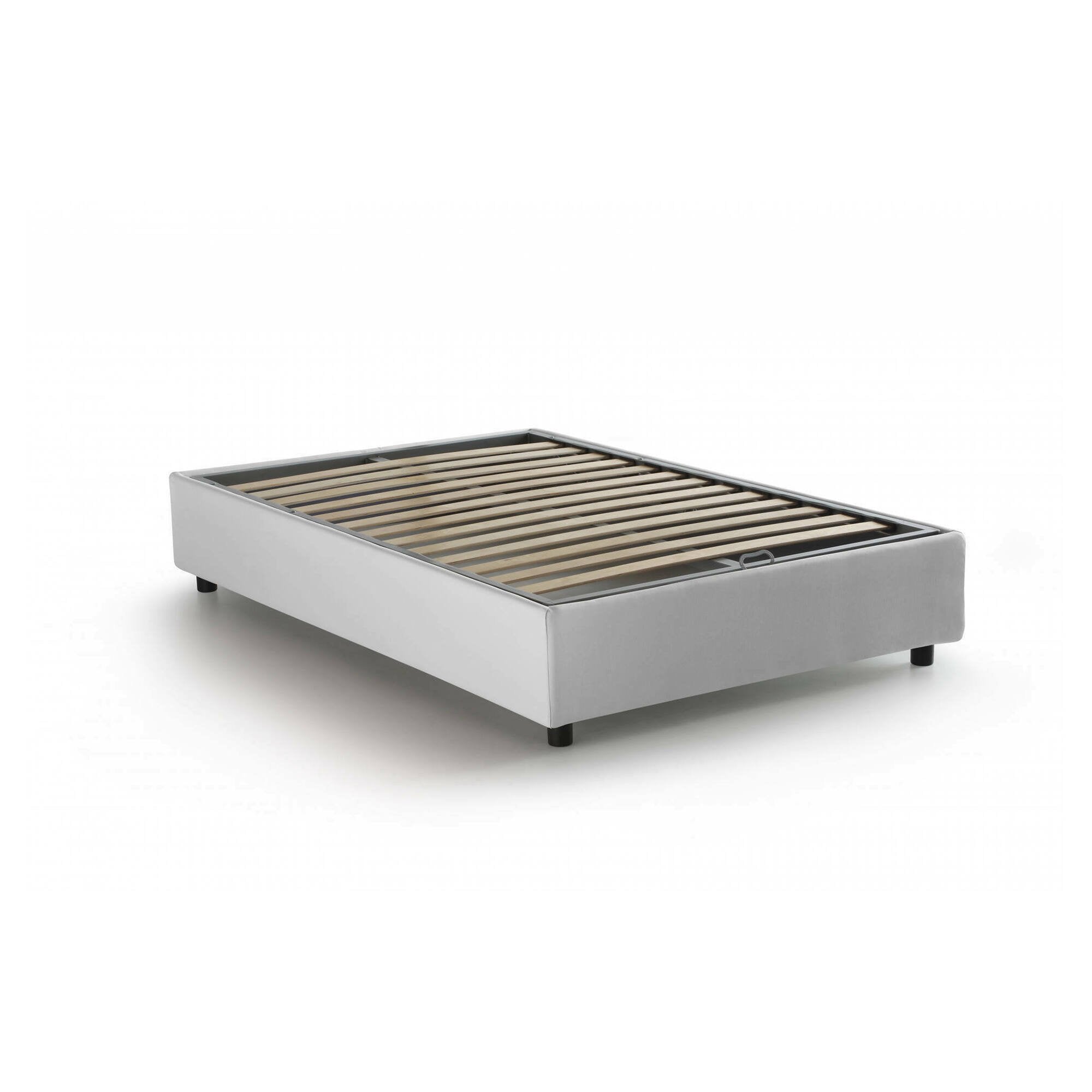 Asid, Letto Piazza e Mezza Sfoderabile Made in Italy, Bianco