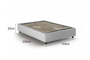 Alvise, Letto Piazza e Mezza Materasso Incluso Made in Italy, Bianco