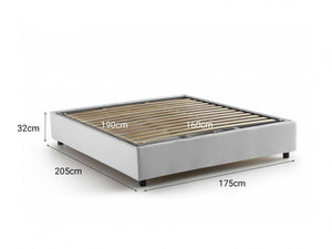 Letto Matrimoniale Annibale, Letto Matrimoniale Sfoderabile Made in Italy, Bianco